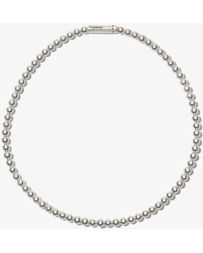 Le Gramme Sterling Le 51g Polished Bead Necklace - Unisex - Sterling - White