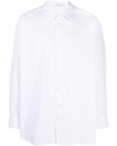 The Row Point-collar Cotton Shirt - White