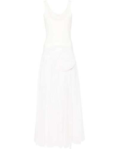 Chloé Panelled Tank Dress - Women's - Polyamide/silk - White