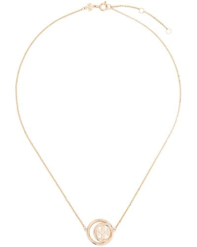 Tory Burch 18k -plated Miller Double Ring Necklace - Women's - Plated - White