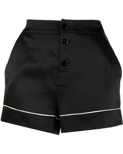 Agent Provocateur Silk Pajama Shorts - Black