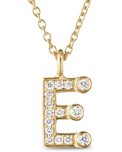 Sophie Bille Brahe 18k Yellow Simple E Diamond Necklace - Metallic