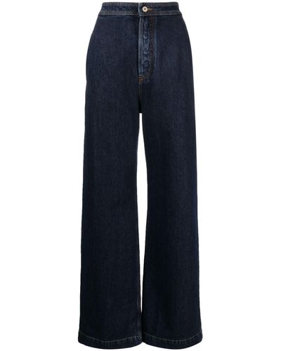 Loewe High Waisted Denim Jeans - Blue