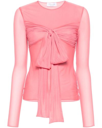 Blumarine Bow Detail Blouse - Pink