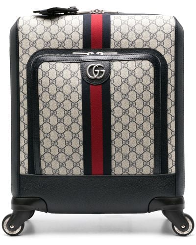 Gucci Neutral gg Supreme Cabin Bag - Unisex - Canvas/leather - Black