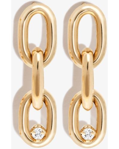 Zoe Chicco 14k Yellow Xxl Chain Diamond Drop Earrings - Metallic