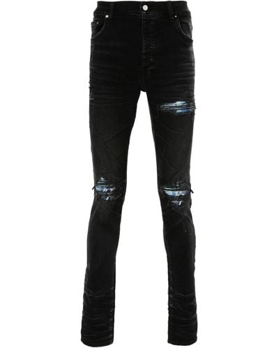 Amiri Mx1 Distressed Skinny Jeans - Men's - Elastane/cotton/elastomultiester - Black