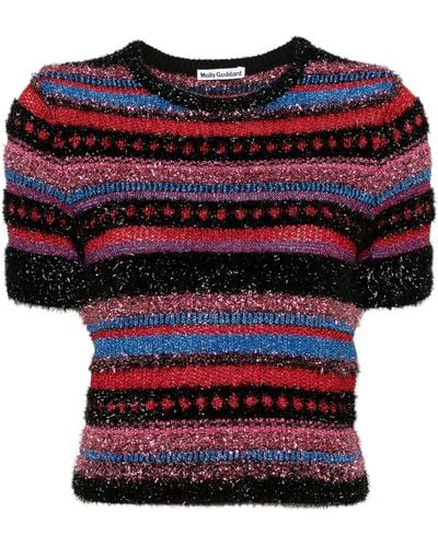 Molly Goddard Multicolor Jordan Stripe-pattern Sweater - Red