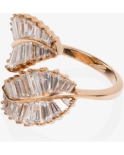 Anita Ko 18k Rose Gold Palm Leaf Diamond Ring - Women's - Diamond/18kt Rose Gold - White