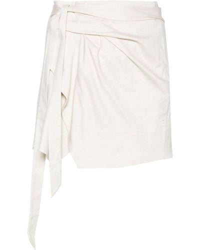 Isabel Marant Berenice Wrap Cotton Skirt - White