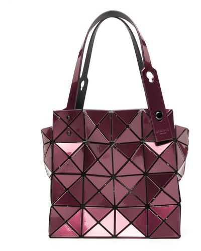 Bao Bao Issey Miyake Carat-2 Paneled Tote Bag - Purple