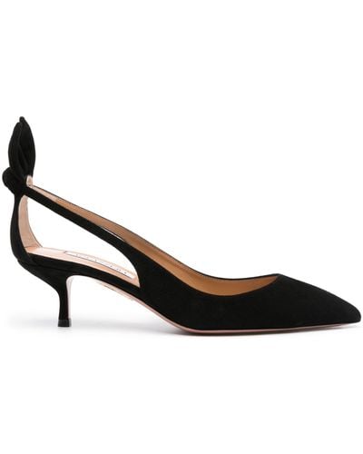 Aquazzura Court Shoes Bow Tie 50Mm - Black