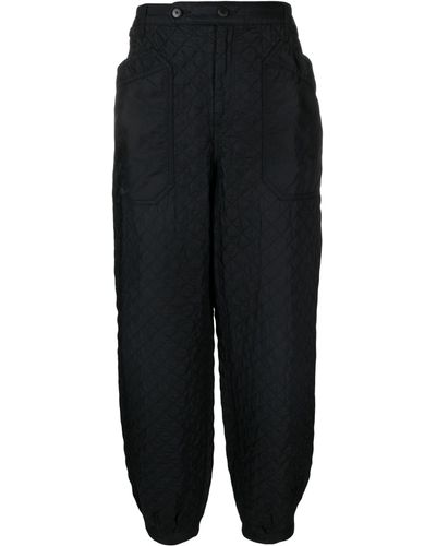 Visvim Callahan Quilted Tapered Trousers - Black