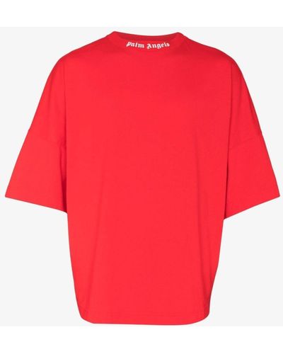 Palm Angels Logo-print T-shirt - Red