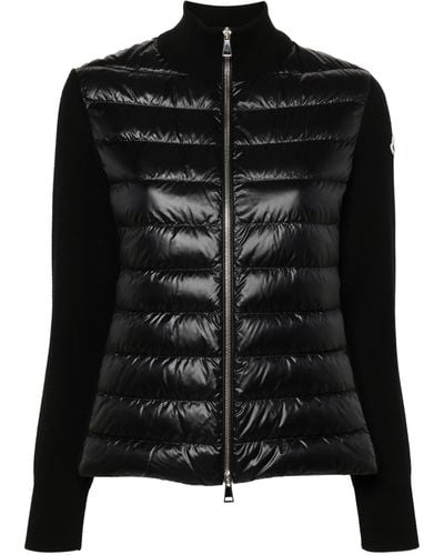 Moncler High-neck Quilted Jacket - Black