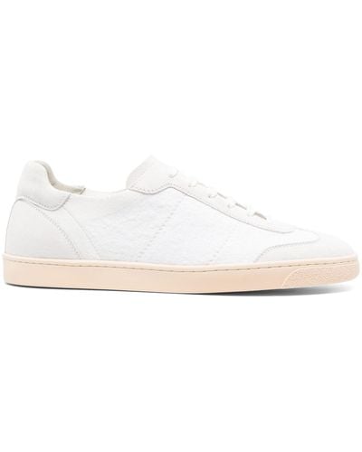 Brunello Cucinelli Terry Lace-up Trainers - White