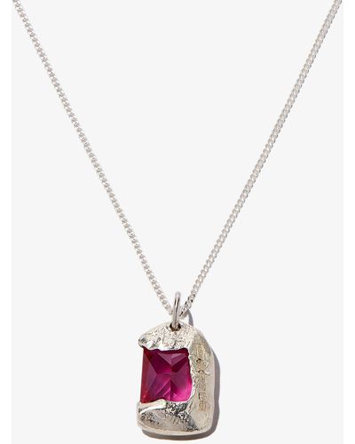 Bleue Burnham Sterling The Rose Sapphire Necklace - Metallic