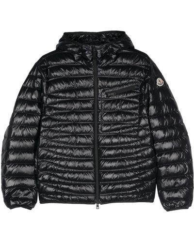 Moncler Hooded Quilted Jacket - Black