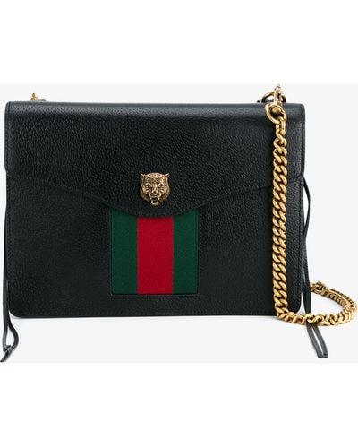 Gucci Dionysus Medium Web-stripe Hobo Bag - Black
