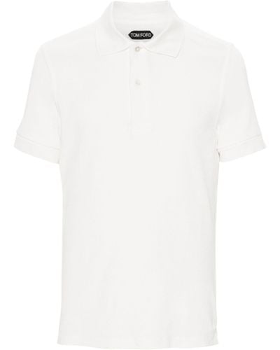 Tom Ford Short-sleeve Polo Shirt - White