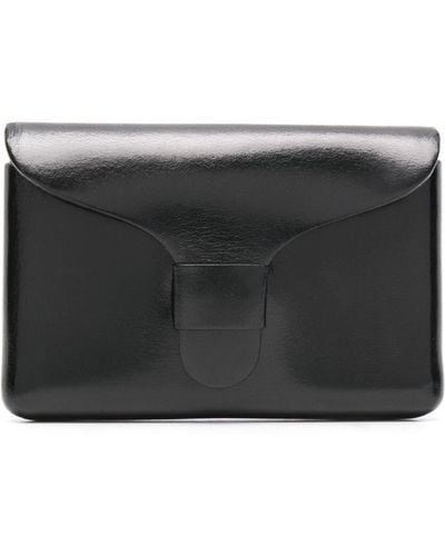 The Row Nikin Leather Cardholder - Black