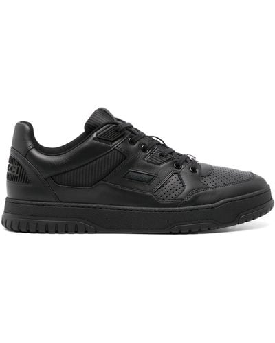 Gucci Jones Leather Sneakers - Men's - Rubber/calf Leather/fabric - Black