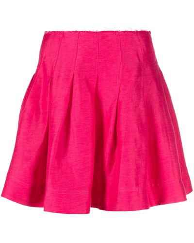 Aje. Shelia Pleated Miniskirt - Pink