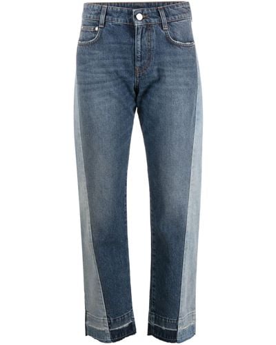 Stella McCartney Colour-block Straight-leg Jeans - Blue