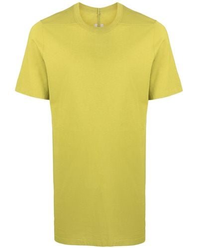 Rick Owens Level T Organic Cotton T-shirt - Yellow