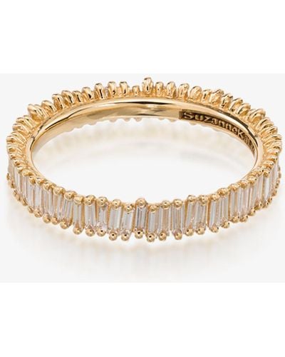 Suzanne Kalan 18kt Gold Fireworks Eternity Diamond Ring - Metallic