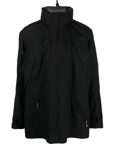GR10K High-neck Zip-fastening Parka Jacket - Black