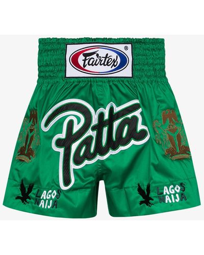 PATTA X Homecoming Muay Thai Shorts - Green