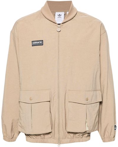 adidas Originals Spezial Trentham Ribbed-collar Regular-fit Woven Jacket - Natural