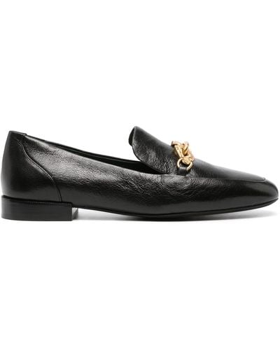 Tory Burch Jessa Horsehead-detail Leather Loafers - Black