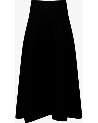 Jil Sander Wool Maxi Skirt - Black