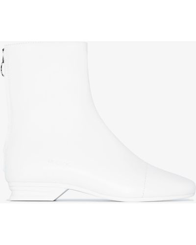 Raf Simons Solaris-21 Leather Boots - Men's - Rubber/leather - White