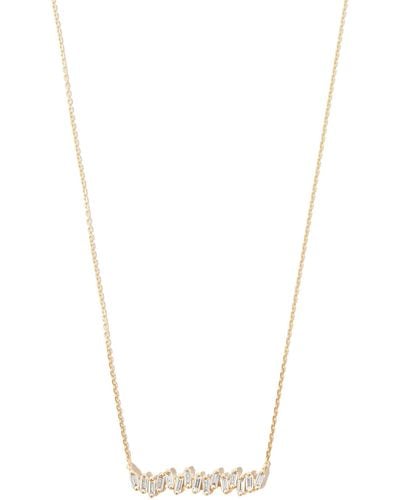 Suzanne Kalan 18k Yellow Bold Diamond Pendant Necklace - White
