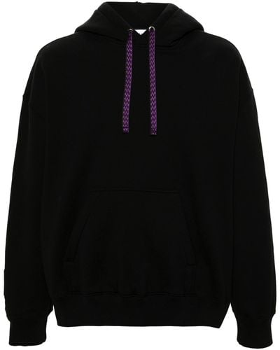 Lanvin Logo-embroidered Cotton Hoodie - Unisex - Cotton/silicone/polyester - Black