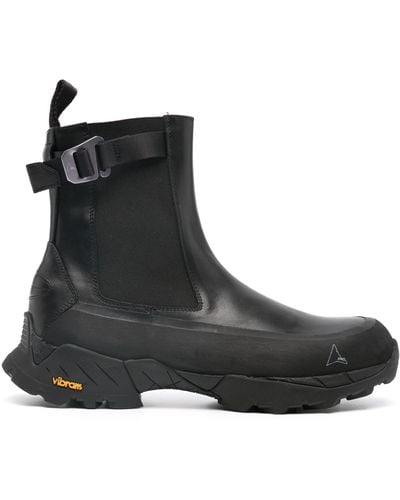 Roa Chelsea Leather Boots - Black