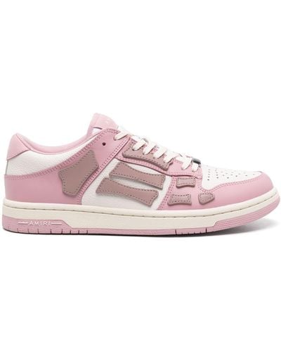 Amiri Skel Top Paneled Sneakers - Pink