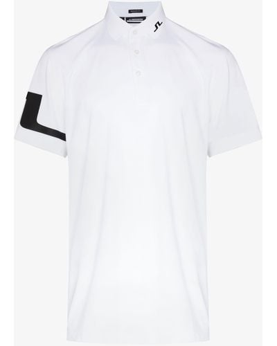 J.Lindeberg Heath Logo Golf Polo Shirt - White