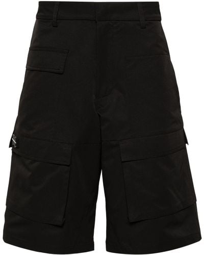 HELIOT EMIL Cellulae Cargo Shorts - Men's - Polyester - Black