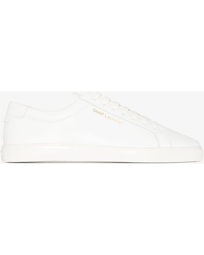 Saint Laurent Andy Leather Low-top Leather Trainers - White