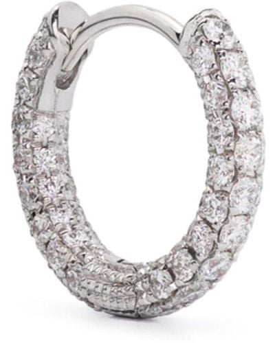 Maria Tash 14k White Gold Five Row Diamond Hoop Earring - Women's - 14kt White Gold/diamond