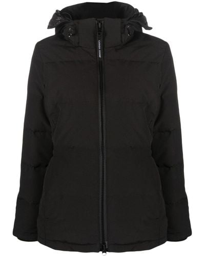 Canada Goose Chelsea Hooded Quilted Parka Coat - Black