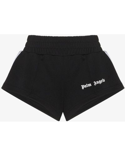 Palm Angels Logo-print Shorts - Black
