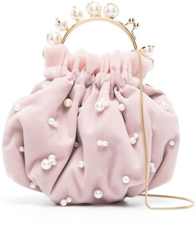 Rosantica Tutu Crystal Pearl Mini Bag - Pink