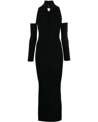 Khaite The Sutton Maxi Dress - Women's - Polyamide/viscose/polyester/spandex/elastane - Black