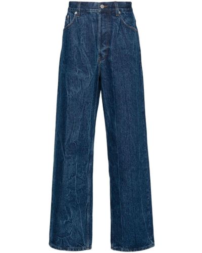 Dries Van Noten Mid-rise Straight-leg Jeans - Men's - Cotton - Blue