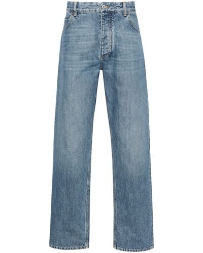 Bottega Veneta Straight Leg Jeans Washed Vintage - Blue